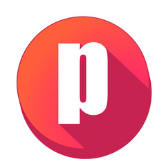 ikona z długim cieniem na tle okręgu © vempireart