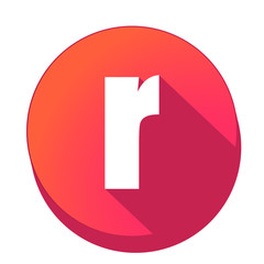 ikona z długim cieniem na tle okręgu © vempireart