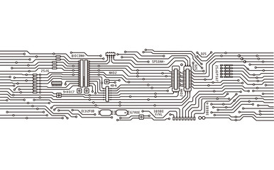 基盤 回路のイメージイラスト Wall Mural Wallpaper Murals Hiro