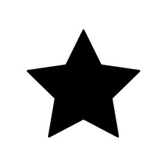 star silhouette icon vector