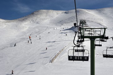 Fototapeta na wymiar Le Mont-Dore, célèbre station de ski, Auvergne, France