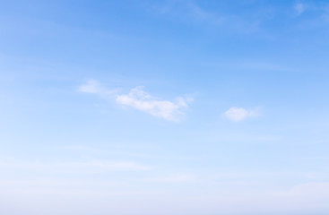 White fluffy cloud in the blue sky