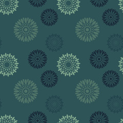 Universal flowers seamless pattern. Suitable for screen, print and other media.