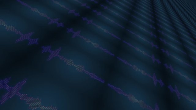 digital audio sound spectrum black background