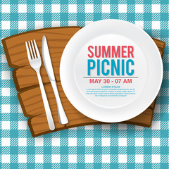 
vector summer picnic design
