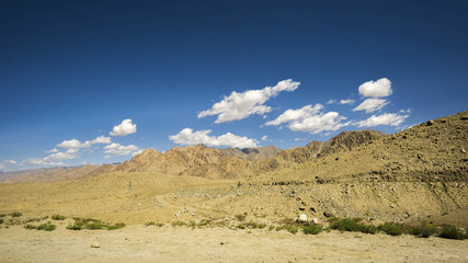 Landscape scenery view at Leh Ladakh India.