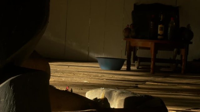 Ayahuasca Ceremony. Shaman Place and his elements.