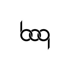 letter boq logo vector