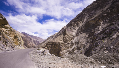 Landscape scenery view at Leh Ladakh India.