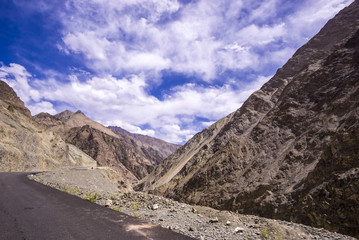 Landscape scenery view at Leh Ladakh India.