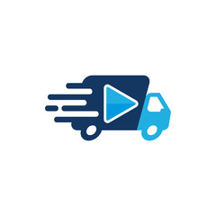 Video Delivery Logo Icon Design