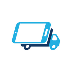 Mobile Delivery Logo Icon Design