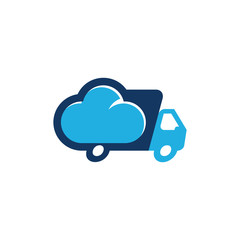 Cloud Delivery Logo Icon Design