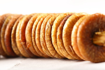 Delicious dried figs , macro detailed image ,dry fruits concepts background.