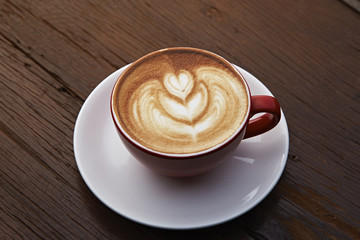 latte art heart