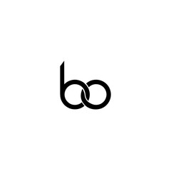 letter bo logo vector