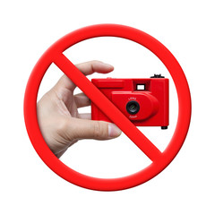 No Photo, Forbidden Sign isolated on White background