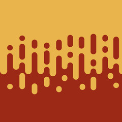 Abstract brown rounded lines halftone transition. Vector.