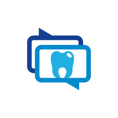 Dental Chat Logo Icon Design