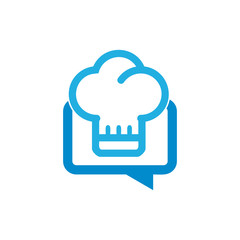 Chef Chat Logo Icon Design