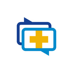 Medical Chat Logo Icon Design