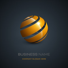 Fototapeta premium logo entreprise sphère