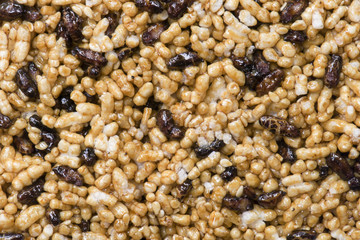 abstract background caramel bake rice