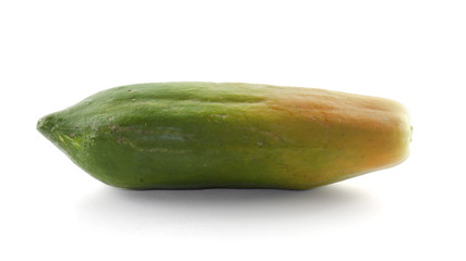 fresh papaya isolated on white background
