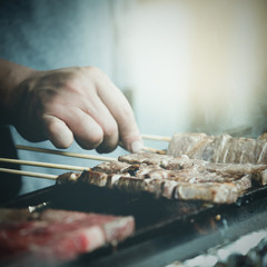 Japanese barbecue skewers