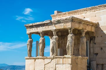 Gardinen Die Vorhalle der Karyatiden am Erechtheion-Tempel auf der Akropolis, Athen, Griechenland © k_samurkas