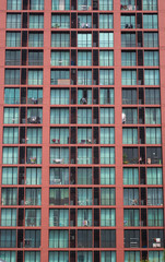 Window of new modern condominium