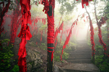 red China ribbon 