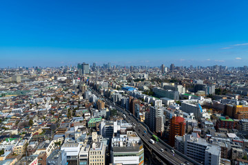 Fototapeta na wymiar Skyline in Setagaya-ku, Tokyo, Japan