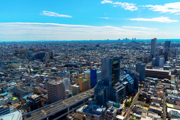Fototapeta na wymiar Skyline in Setagaya-ku, Tokyo, Japan