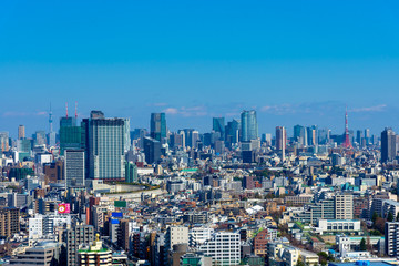 Skyline in Setagaya-ku, Tokyo, Japan