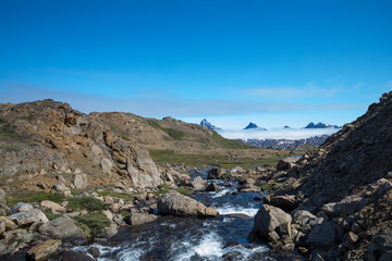 Fototapeta premium Die Wildnis von Grönlands Osten