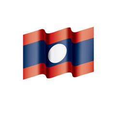 Laos flag, vector illustration