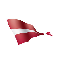 Latvia flag, vector illustration