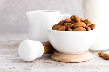 Almonds and almond milk