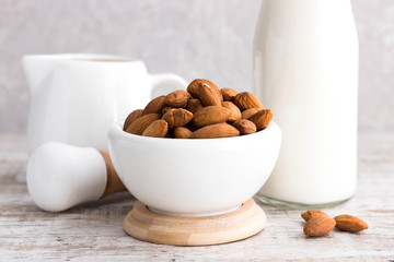 Almonds and almond milk