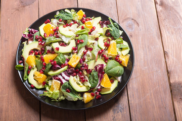 Salad with avocado