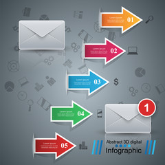 Business Infographics origami style Vector illustration. Eps 10