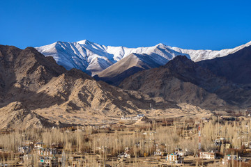 Leh Ladakh beautiful mountain landscape view,travel destination in India