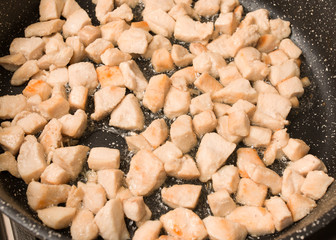 chicken breast fried in