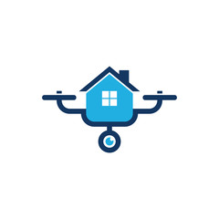 House Drone Logo Icon Design