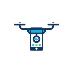 Mobile Drone Logo Icon Design