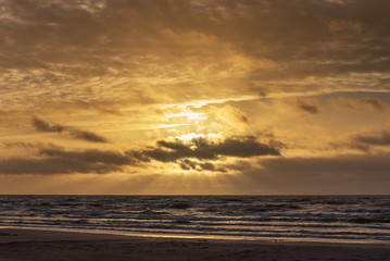 Obraz premium Evening time by Baltic sea.