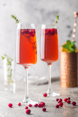 Colorful Red alcoholic cocktail