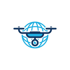 World Drone Logo Icon Design