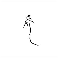 fashion icon woman vector illustration
